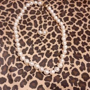 Pearl Necklace and Earrings Set